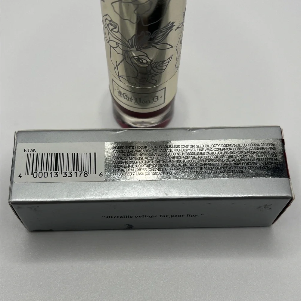Kat Von D Foiled Love Lipstick Color “FTW” NIB - Picture 8 of 13